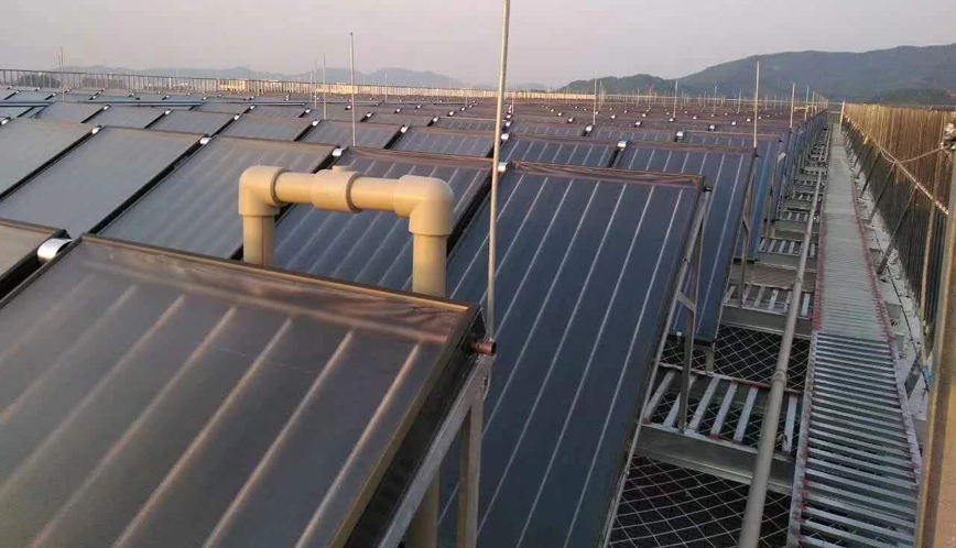 平板太阳能热水器热水工程-太阳能热水工程