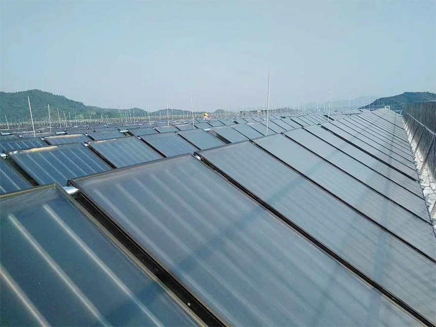 平板太阳能热水器工程